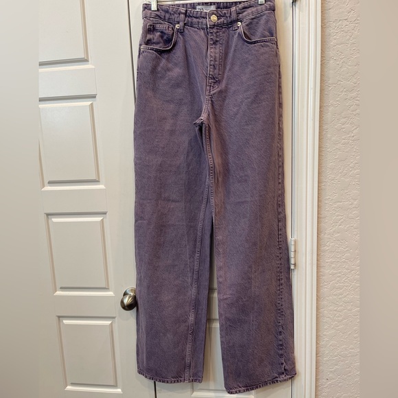 🌷Zara Woman’s High Rise Denim Jeans/ Pants Size:6 Preloved - Picture 4 of 13